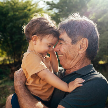 grandfather and grandson